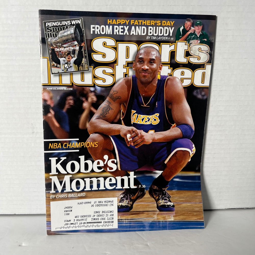 Sports Illustrated Kobe Bryant Lakers NBA Champions June 22 2009 Magazine